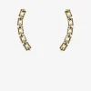 Antler Chain Link Ear Climber - Gold