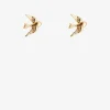 Antler Swallow Earring - Gold