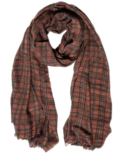 Antler Woodland Check Scarf