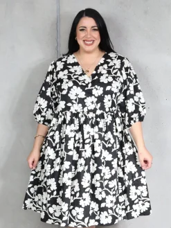 Betty Dress - Cream Blossom