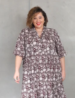 Delilah Dress - Chocolate Marigold