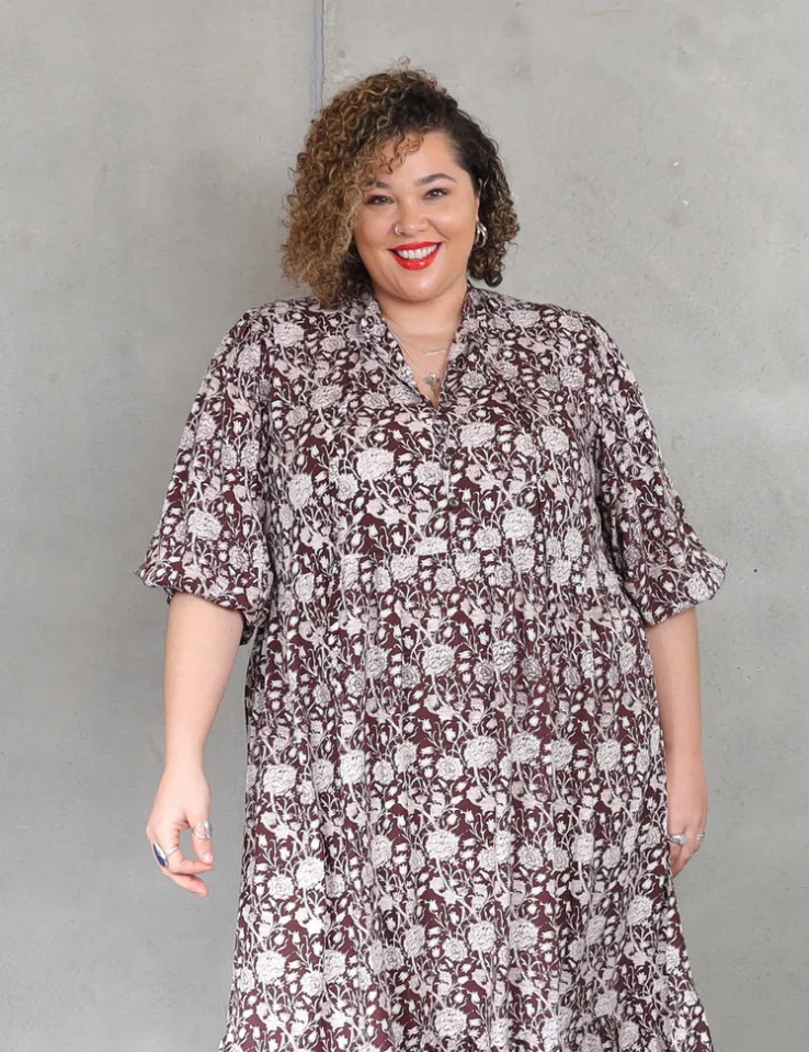 Delilah Dress - Chocolate Marigold