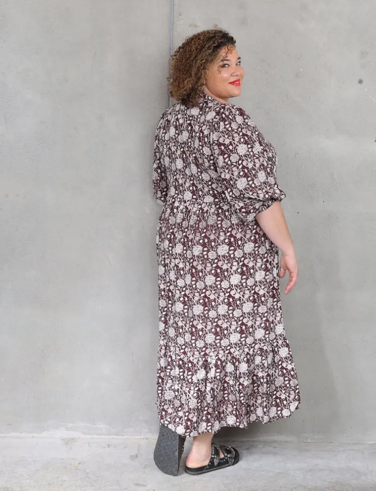 Delilah Dress - Chocolate Marigold