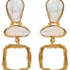 eb&ive Awaken Earring- Pearl/Gold