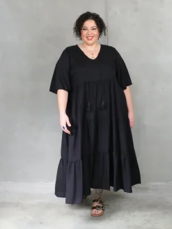 Florence Dress Short Sleeve - Black