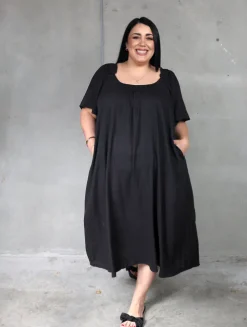 Haven Flora Maxi Dress - Black