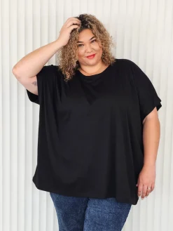 Just A Girl Tee - Black