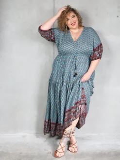 Senorita Dress - Aqua