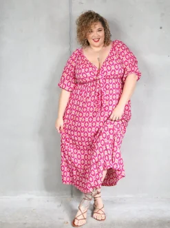 Zoe Dress - Pink Diamond