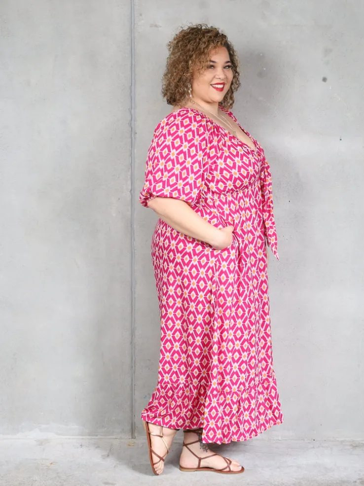 Zoe Dress - Pink Diamond