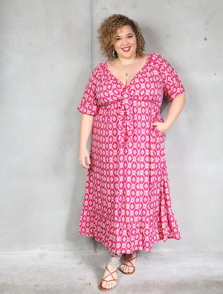 Zoe Dress - Pink Diamond