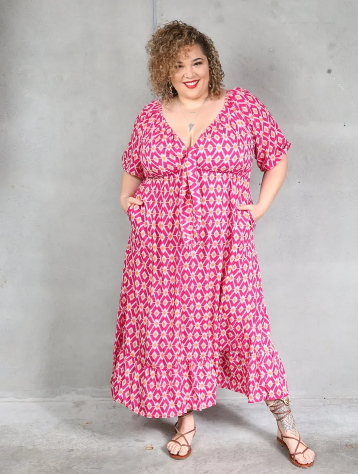 Zoe Dress - Pink Diamond